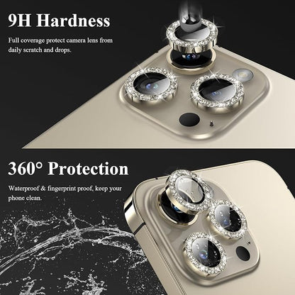 YWXTW Designed for iPhone 14 Pro/iPhone 14 Pro Max Camera Lens Protector Bling - Image 3