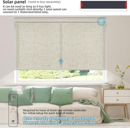 SmartWings Motorized Light Filtering Shades, Work - Image 3