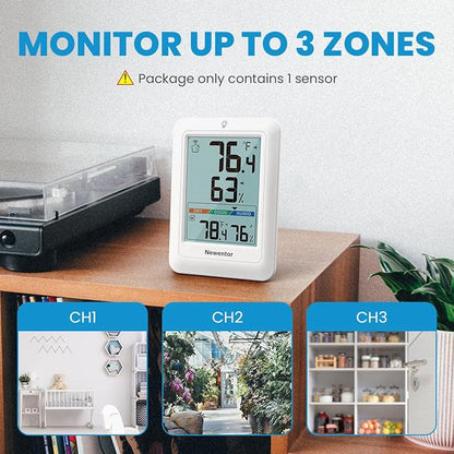 Newentor Indoor Outdoor Thermometer Wireless, Weather Station - Image 3