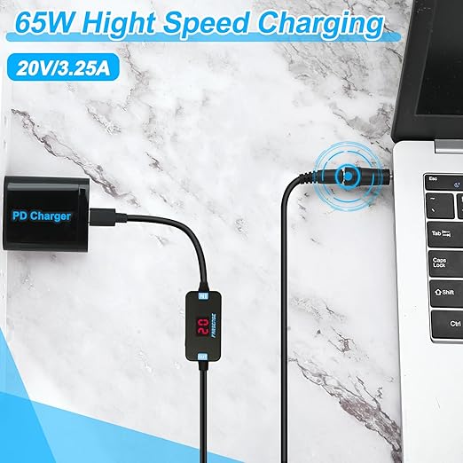 FARSENSE USB C to DC Adapter, Barrel PD Trigger Cable - Image 2