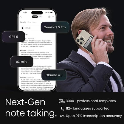 Plaud Note AI Voice Recorder, Voice Recorder w/Case, App Control, Transcribe & - Image 3