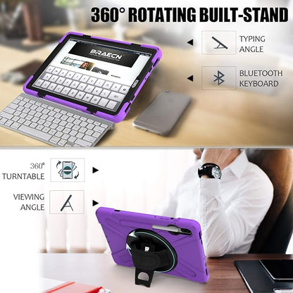 BRAECN Case for Galaxy Tab S6 10.5 2019, Hybrid Heavy Duty Shockproof Case - Image 5