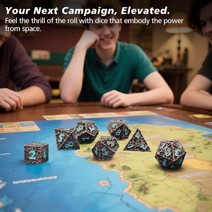 PJOY Metal D&D Dice Set for Dungeons and Dragons Dice - Image 7