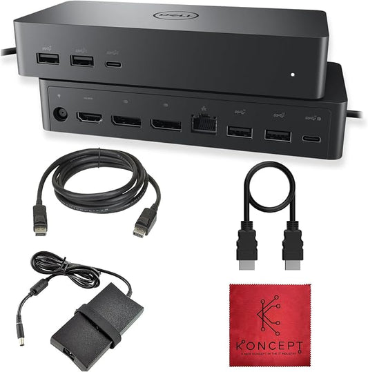 UD22 Dell Universal Docking Station USB-C/USB-A Supports Dual/Triple & 4 by Koncept