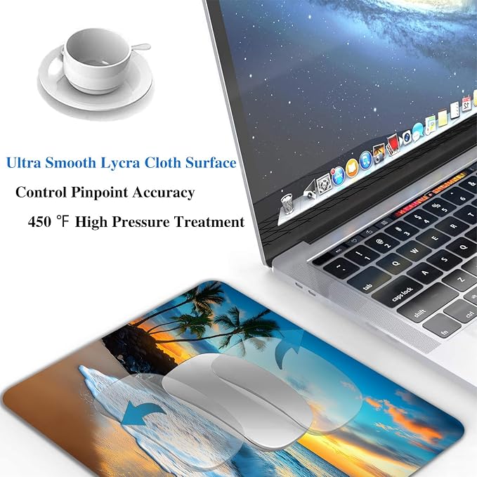 Sunset Beach Mouse Pads for Desk, Portable Wireless Computer Mouse pad Small - Image 5