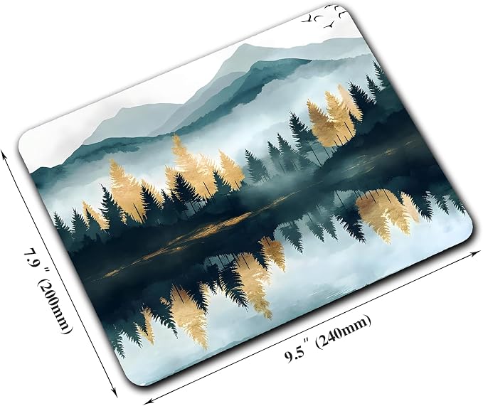 Aesthetics Misty Forest Mountain Mouse Pads - Image 2