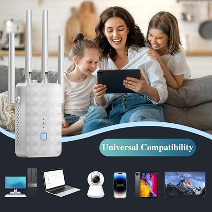 WiFi Extender Signal Booster for Home: Internet Repeater Range Covers Up to - Image 9