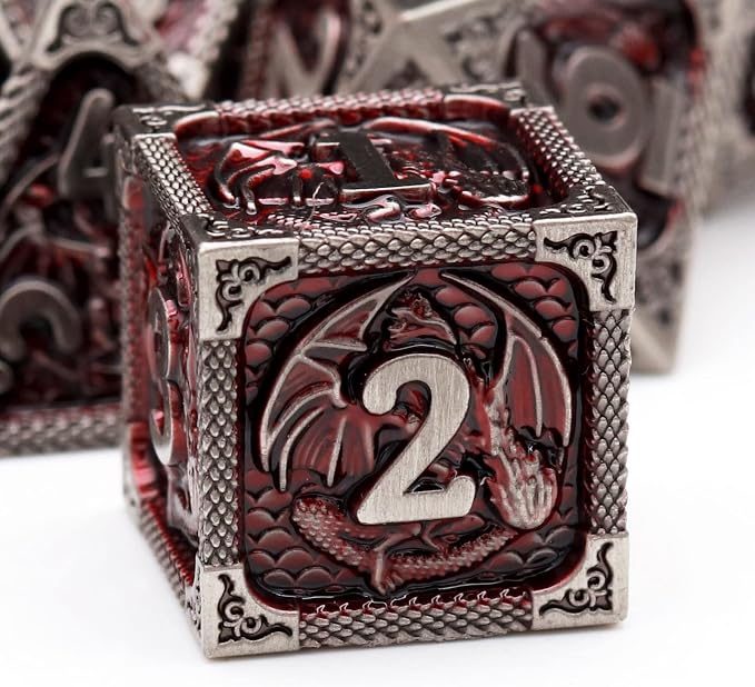 Haxtec DND Dice Set Metal D&D Dice Set by HaxtecDice