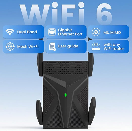 2026 AX1800 WiFi 6 Extender, WiFi Extender Signal Booster - Image 2