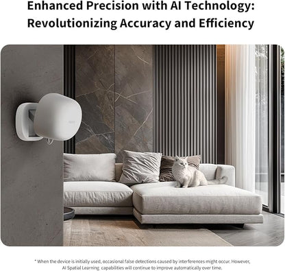 Aqara Zigbee Presence Sensor FP1E, mmWave Radar Wired Motion Sensor, AI Spatial - Image 3
