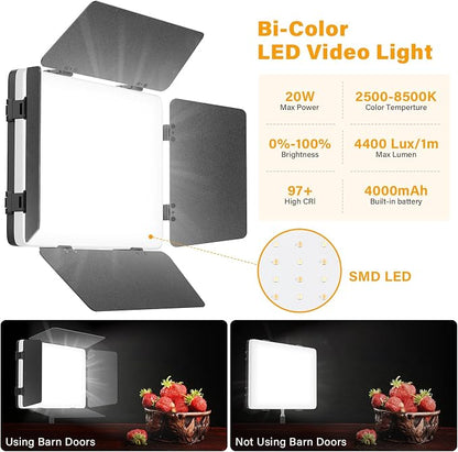 2 Pack Led Video Light Panel Light - Image 4