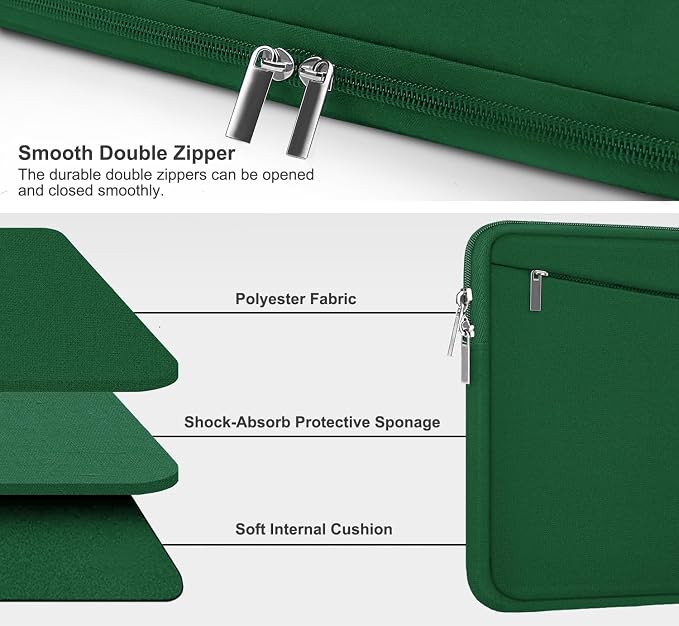 Laptop Sleeve 15.6 inch, Computer Carrying Bag Protective Case Handbag - Image 3