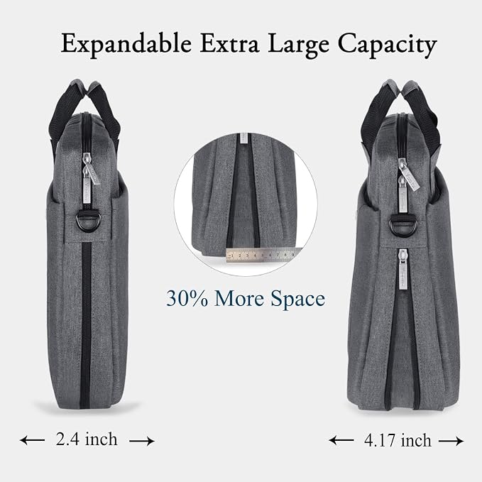 Voova Laptop Bag Case 17 17.3 Inch Computer Sleeve Messenger Bag - Image 3