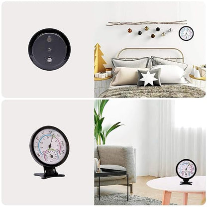 Mini Indoor Thermometer Hygrometer Analog 2 in 1 Temperature Humidity Monitor - Image 4