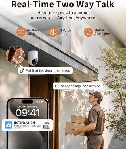  Indoor Cameras for Home Security, Auto tracking, 5G & 2.4G WiFi Security - Image 5