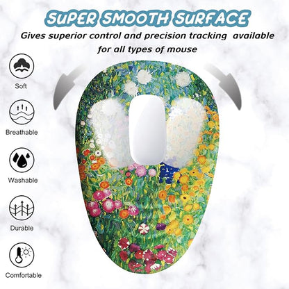 Mouse Pad, Cute Floral Mouse Pad - Image 3