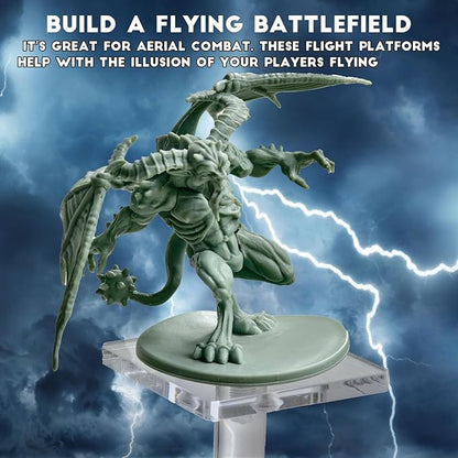 AAiphuwew 6pcs Combat Risers for Flying Miniatures, Adjustable Height - Image 2