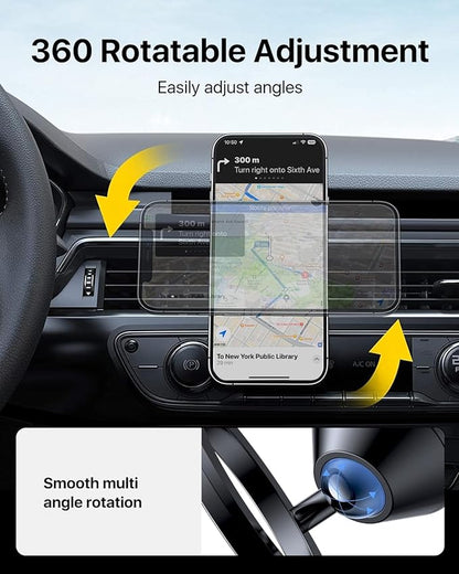 andobil for Magsafe Car Mount All Metal Magnetic Car Phone Holder for Samsung - Image 4
