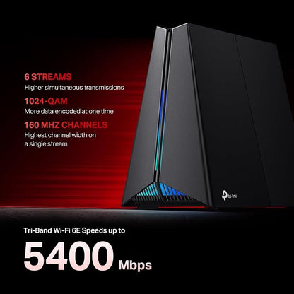 TP-Link Tri-Band AXE5400 Wi-Fi 6E Gaming Router Archer GXE75 | 6-Stream 5.4 - Image 4