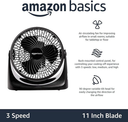Amazon Basics Air Circulator Fan, Desk Fan - Image 2