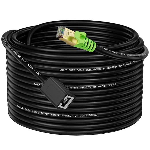 Ethernet Extension Cable 15ft, Network Cat6a Extension Patch Cable RJ45 Cords by Weetcoocm