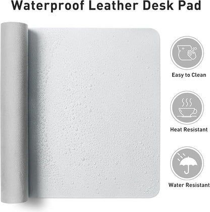Aothia Leather Desk Pad Protector, Large Mouse Pad, Office Mat, Non-Slip PU - Image 7