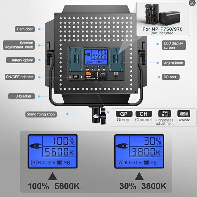 Pixel K80 Bi Color Photography Lighting - Image 3