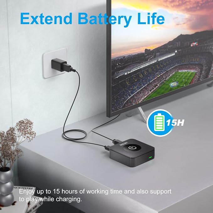 ZIOCOM Bluetooth Transmitter for TV, Wireless Bluetooth Adapter for - Image 4