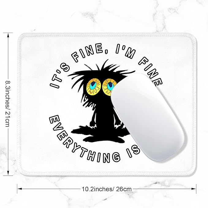 ITNRSIIET Mouse Pad with Stitched Edge Premium Textured Smooth Precise - Image 2