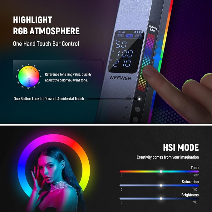 NEEWER RGB2 LED Tube Light Stick - Image 3