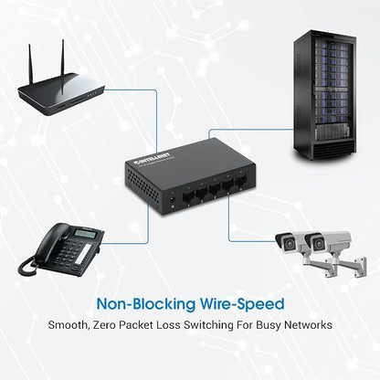 Intellinet 5-Port Gigabit Ethernet Network Switch, Ethernet Splitter - Image 5