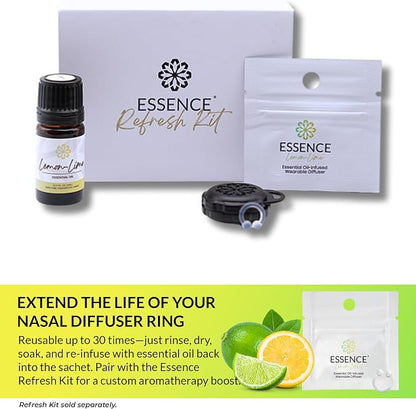 Essence Wearable Aromatherapy Nasal Diffuser – Lemon-Lime Essential Oil Nose - Image 6