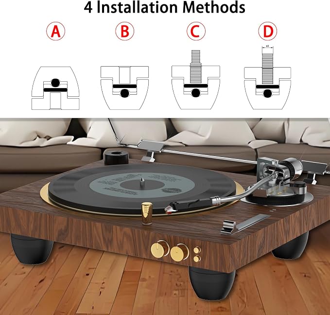 Audiocrast 4X HiFi Speaker Spikes Stand Feet Pads 30x33mm Isolation Feet - Image 3