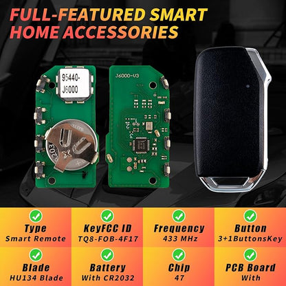 Fit for Kia K900 Smart Key Fob 433MHz 47 Chip 3+1 Buttons Keyless Entry Remote - Image 2