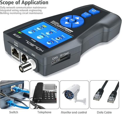 Network Cable Tester, AT278 TDR Multi-Functional LCD Wire Tracker - Image 3