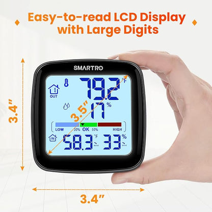 SMARTRO SC92 Professional Indoor Outdoor Thermometer Wireless Digital - Image 2