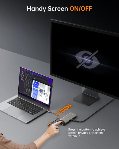 NOVOO USB C Docking Station Dual Monitor, 15 in 1 Laptop Docking Station 3 - Image 5