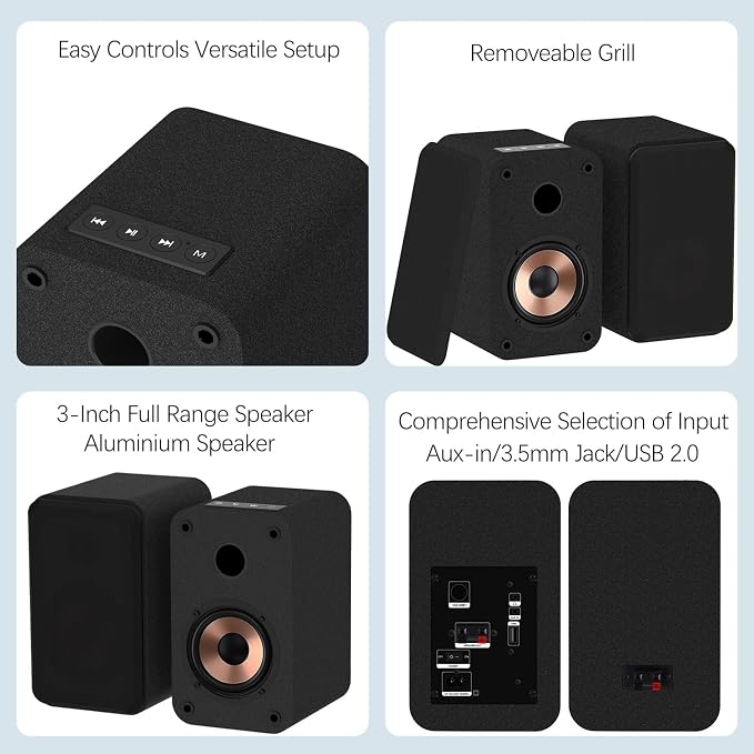LONPOO Blueooth Computer Speakers - Image 6