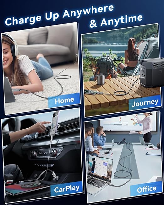 4-in-1 Compatible with USB C to Lightning Cable, 65W High-Speed Charging & Fast - Image 7