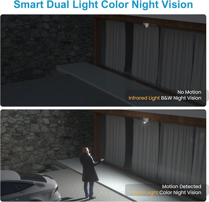 Anpviz 8CH 4K PoE Security Camera System, Smart Dual Light Color Night Vision - Image 3
