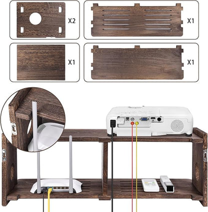 Floating Shelves Projector Shelf Rack PlayStation Wall Mount Holder TV Stand - Image 6