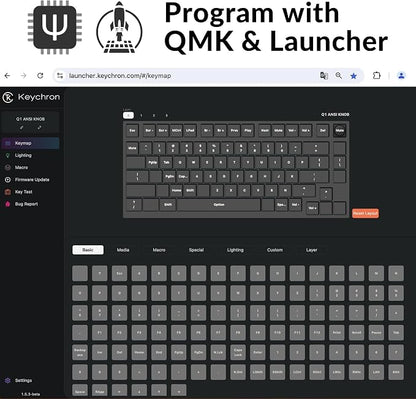 Keychron Q1 RGB Wired Custom Mechanical Keyboard Knob Version, 75% Layout - Image 3