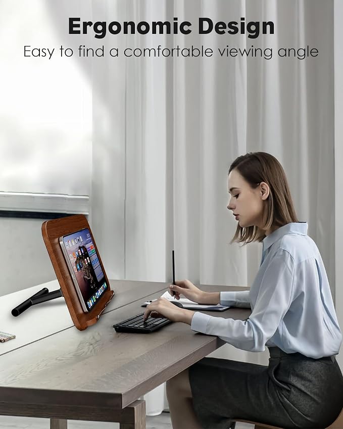 2 in 1 Dual-use Floor Book Stand & Desktop Book Stand, Height Adjustable from - Image 7