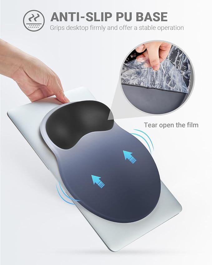 Ergonomic Mouse Pad with Wrist Rest, Large Mousepad, Wrist Support Mouse Mat - Image 6