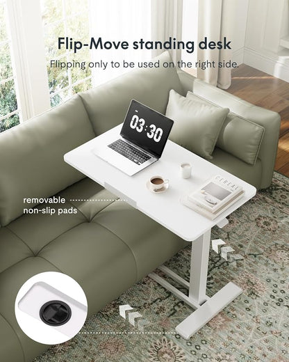 FLEXISPOT H7 PRO Mobile Standing Desk Adjustable Overbed Table Pneumatic - Image 4