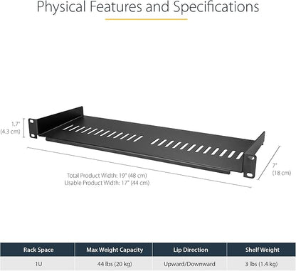 StarTech.com 1U Server Rack Shelf - Image 2