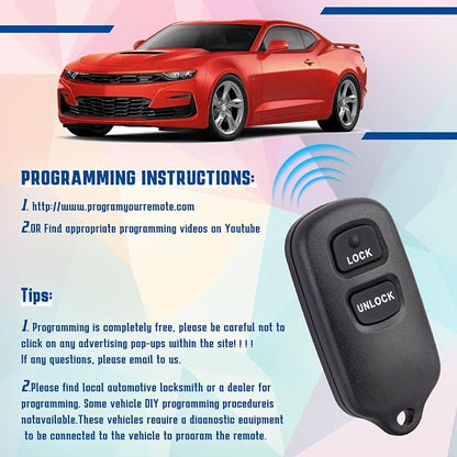 Key Fob Keyless Entry Remote Compatible - Image 3