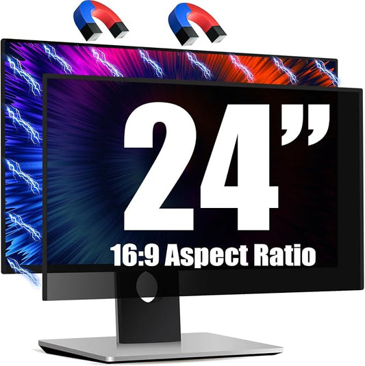 Magnetic Invisible Hidden Design Computer Privacy Screen Filter 24 Inch by JEEETINTX