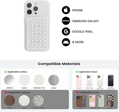 Silicone Double-Sided Suction Phone Grip Detachable Mount - Image 6