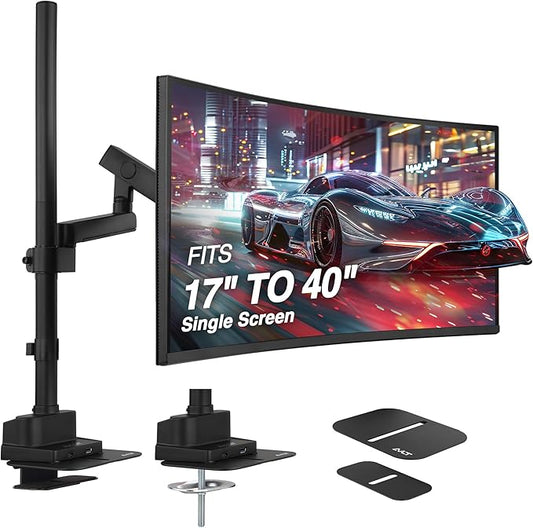 AVLT Single 40 Inch Monitor Arm Pole Top Mount by AVLT-USA